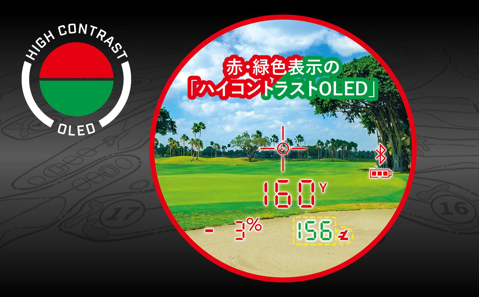 赤・緑ハイコントラストOLED|ピンシーカープロXMジョルト